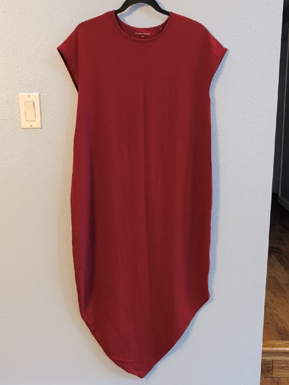 Universal Standard Geneva Asymmetrical Berry Midi Dress